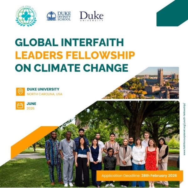 Программа Global Interfaith Leaders Fellowship on Climate Change 2026
