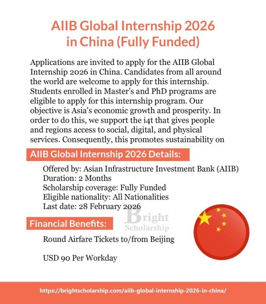 AIIB Global Internship 2026 — Глобальная стажировка в Азиатском инвестиционном банке 🇨🇳