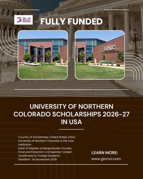🇺🇸 Стипендии University of Northern Colorado 2026–27 — полностью финансируемые