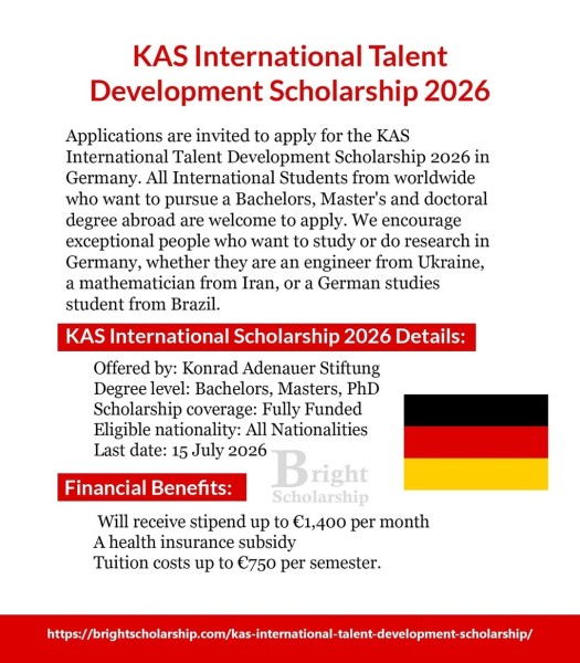 🇩🇪 Стипендия KAS 2026 в Германии — полностью финансируемая