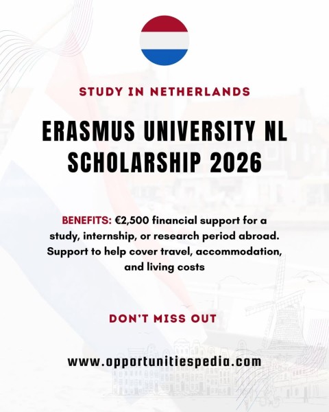 🇳🇱 Стипендия NL Scholarship 2026 в Erasmus University Rotterdam