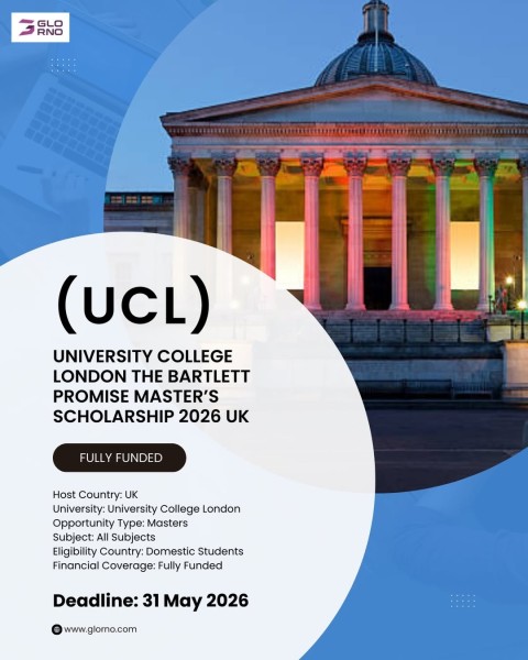 🇬🇧 UCL The Bartlett Promise Scholarship 2026 — полностью финансируемая магистратура