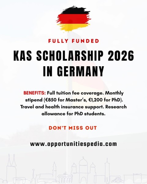 🇩🇪 Стипендия KAS 2026 — обучение в Германии с полным финансированием