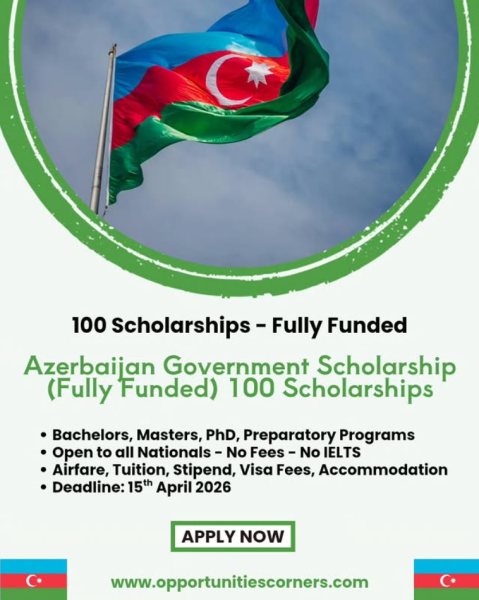 100 стипендий Правительства Азербайджана 2026/27