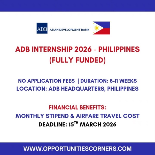 Программа стажировок Asian Development Bank (ADB) Internship 2026 на Филиппинах 