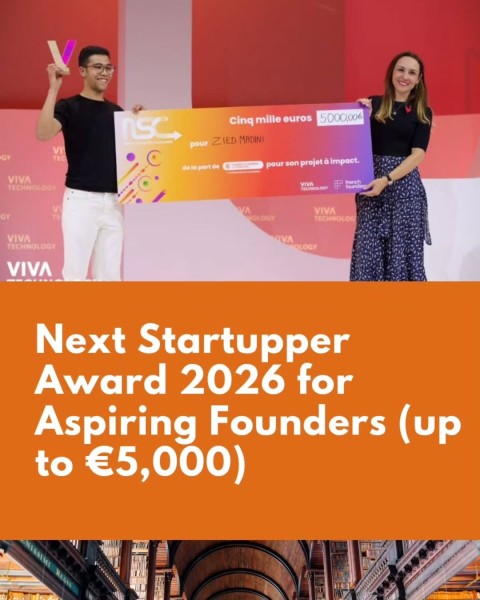 Next Startupper Award 2026: конкурс для начинающих основателей (до 5000 €)