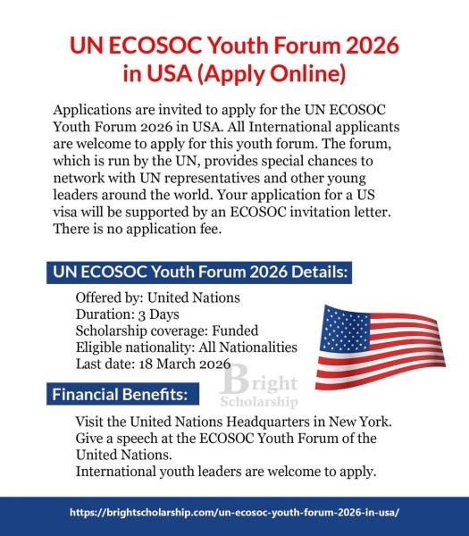 Молодежный форум UN ECOSOC Youth Forum 2026 в США