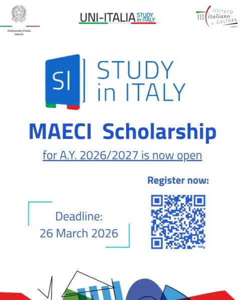 Стипендиальная программа "MAECI Scholarship" на 2026/2027 учебный год