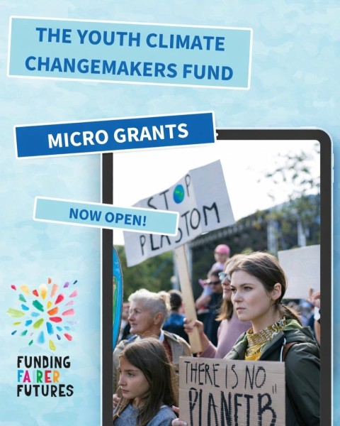 Грантовая программа Fairer Futures для молодежных климатических инициатив (до €1000 на проект)