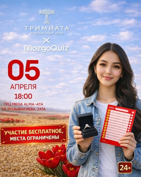 MozgoQuiz × Тримиата: Квиз с вопросами обо всём | Алматы 5 апреля
