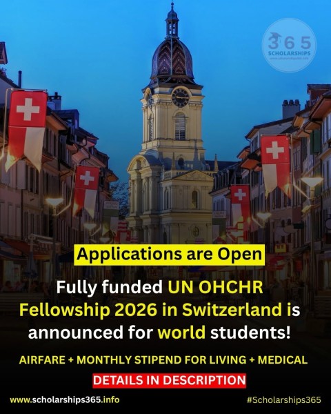 Стипендия УВКПЧ ООН 2026: стажировка в Швейцарии