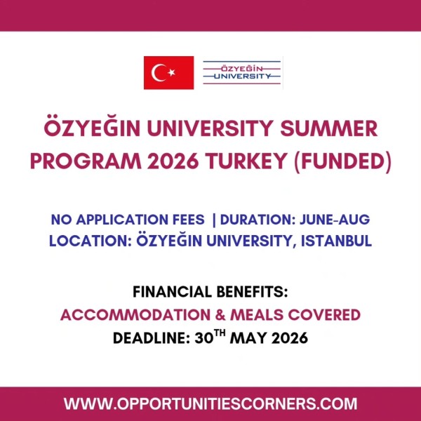 Özyegin University Summer Research Program 2026 🇹🇷 | Летняя исследовательская программа в Стамбуле