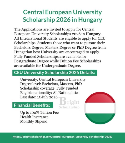 CEU Scholarship 2026: учёба в Европе с full funding и вайбом Vienna/Budapest