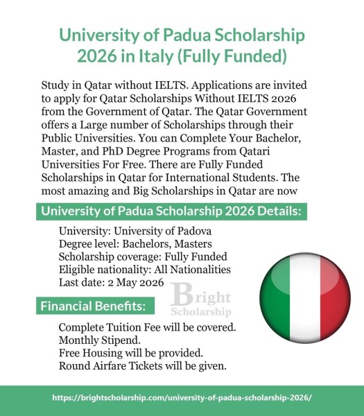 🇮🇹 Стипендия University of Padua 2026: обучение в Италии с финансированием без IELTS