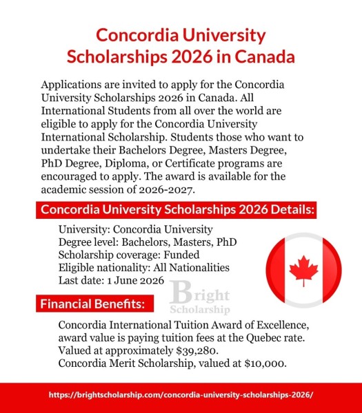 Программа стипендий Concordia University Scholarships 2026 в Канаде