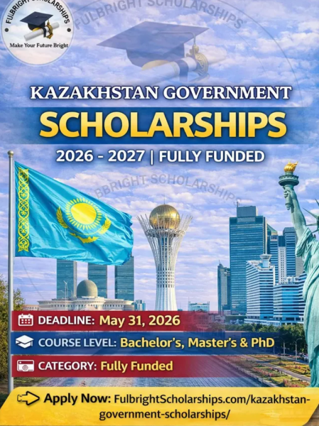 Программа стипендий Kazakhstan Government Scholarships 2026–2027