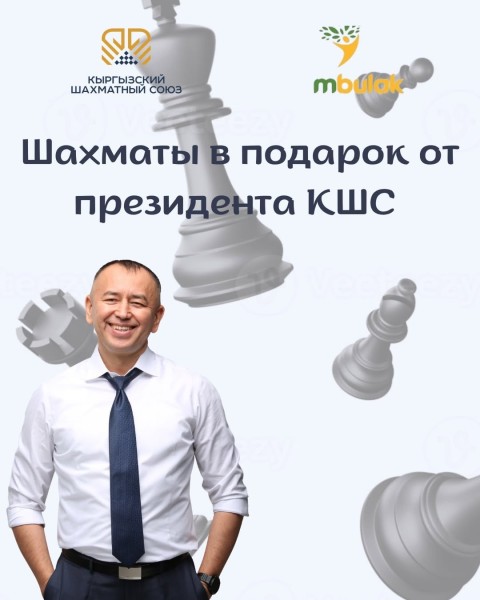 Поддержка шахмат в КР: передача шахматных комплектов организациям
