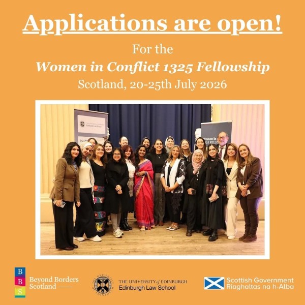 Программа Women in Conflict 1325 Fellowship 2026 в Шотландии