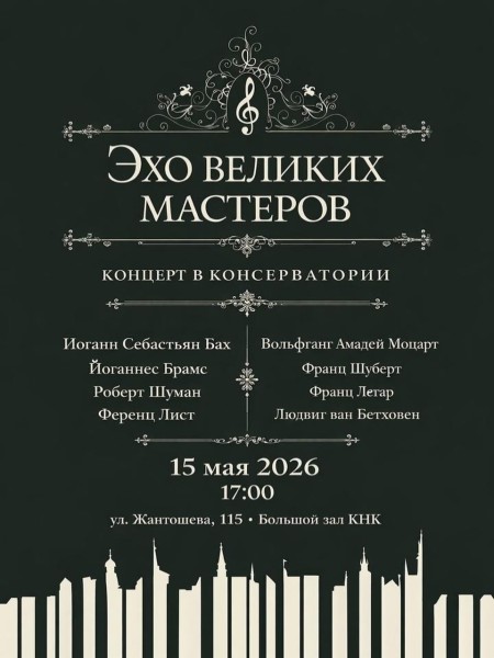 Концерт классической музыки «Эхо великих мастеров»