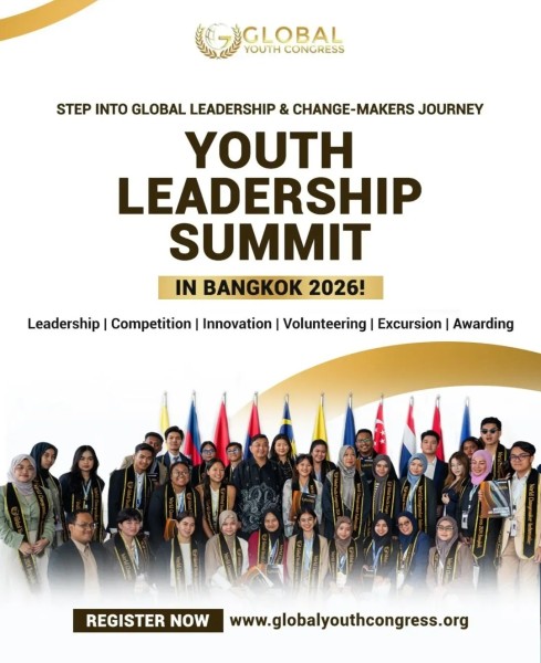 be World Leaders Changemakers Awards 2026 — Всемирный молодежный конгресс в Бангкоке