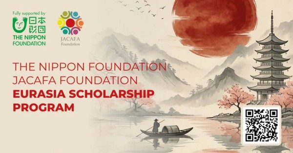 Программа стипендий Nippon Foundation JACAFA Foundation Eurasia Scholarship Program 2026–2028 в Японии