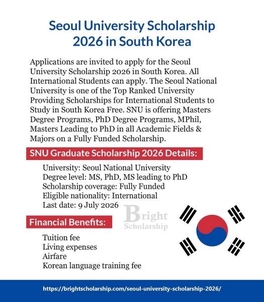 Программа стипендий Seoul University Scholarship 2026 в Южной Корее