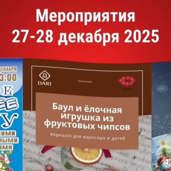 Куда сходить 27–28 декабря? 📅  Последние выходные 2025 года