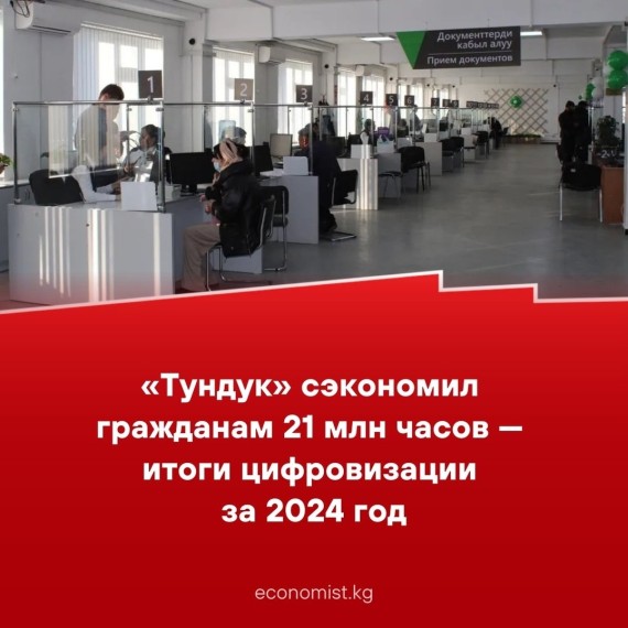 «Тундук» сэкономил гражданам 21 млн часов — итоги цифровизации за 2024 год