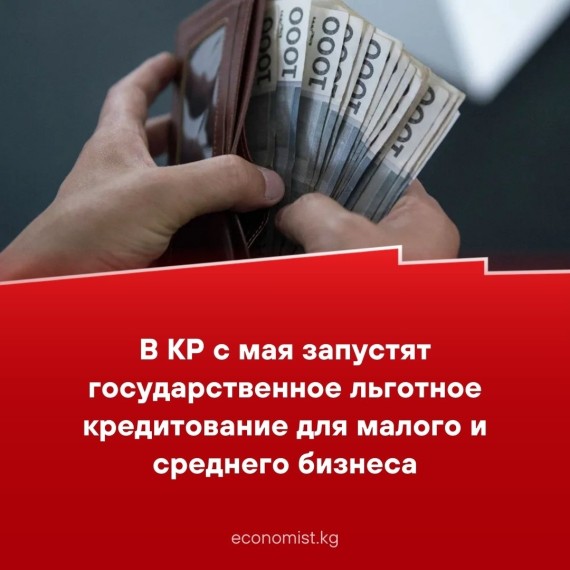 В КР с мая запустят государственное льготное кредитование для малого и среднего бизнеса