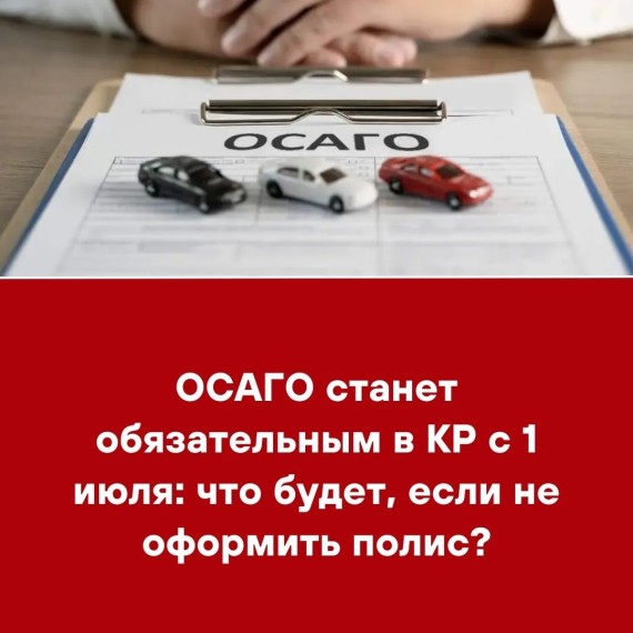 ОСАГО станет обязательным в КР с июля: что будет, если не оформить полис?