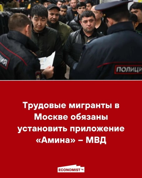 Трудовые мигранты в Москве обязаны установить приложение «Амина» - МВД
