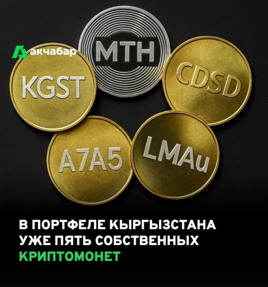 В портфеле Кыргызстана уже пять собственных криптомонет