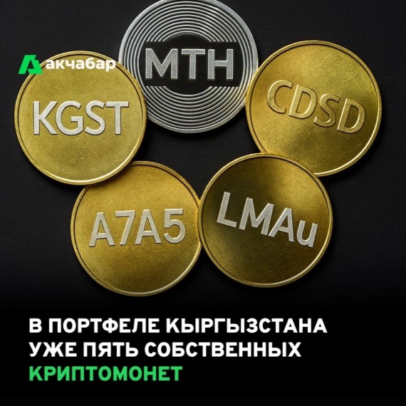 В портфеле Кыргызстана уже пять собственных криптомонет