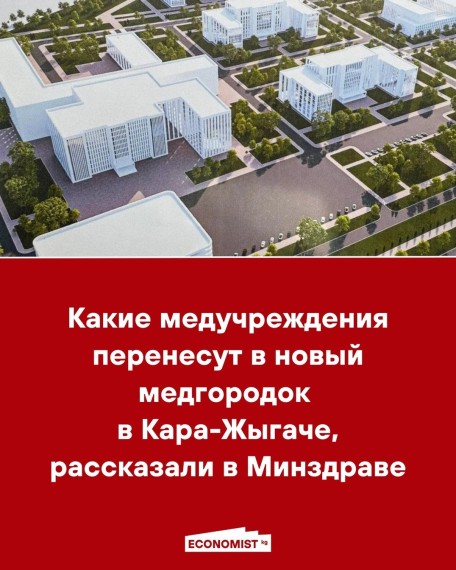 Какие медучреждение перенесут в новый медгородок в Кара-Жыгаче, рассказали в Минздраве