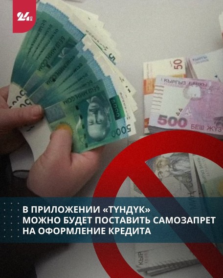 В приложении «Түндүк» можно будет поставить самозапрет на оформление кредита