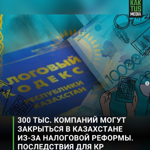 300 тыс. компаний могут закрыться в Казахстане из-за налоговой реформы. Последствия для КР
