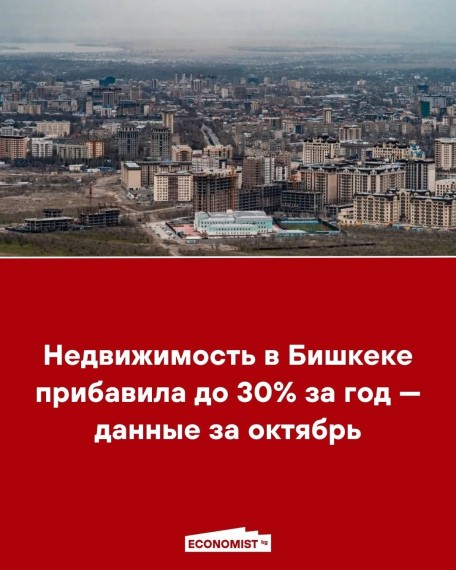 Недвижимость в Бишкеке ‒ прибавила до 30% за год ‒ данные за октябрь