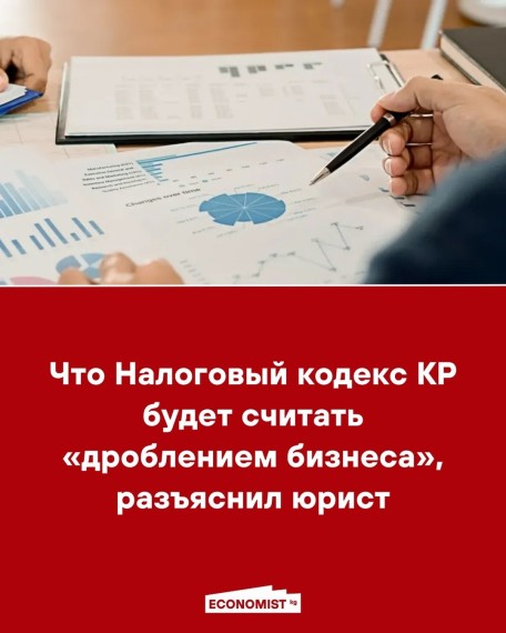 Что Налоговый кодекс КР будет считать «дроблением бизнеса», разъяснил юрист