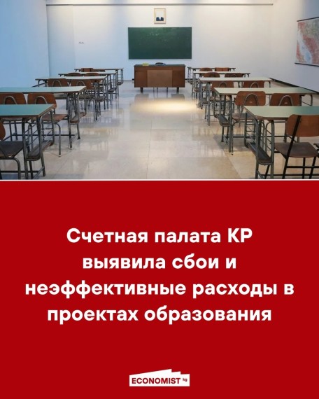 Счетная палата КР выявила сбои и неэффективные расходы в проектах образования