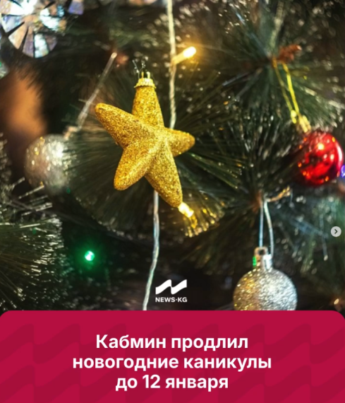 Кабмин продлил новогодние каникулы до 12 января 