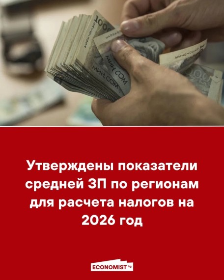 Утверждены показатели средней ЗП по регионам для расчета налогов на 2026 год