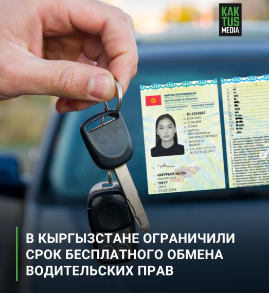 В Кыргызстане ограничили срок бесплатного обмена водительских прав