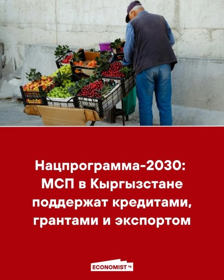 Нацпрограмма-2030: МСП в Кыргызстане поддержат кредитами, грантами и экспортом