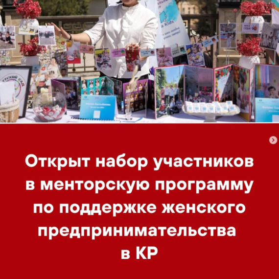Открыт набор участников в менторскую программу по поддержке женского предпринимательства в КР