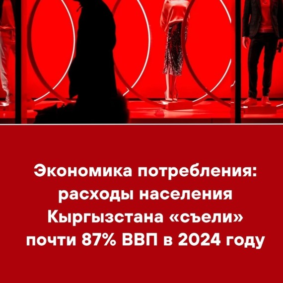 Экономика потребления: расходы населения Кыргызстана «съели» почти 87% ВВП в 2024 году