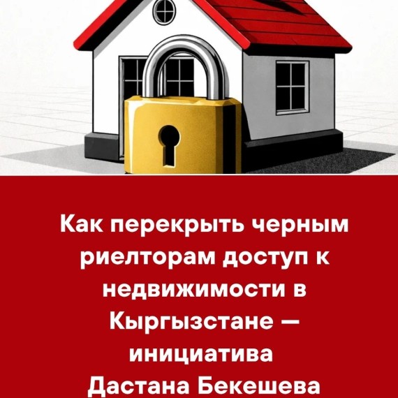 Как перекрыть черным риелторам доступ к недвижимости в Кыргызстане - инициатива Дастана Бекешева