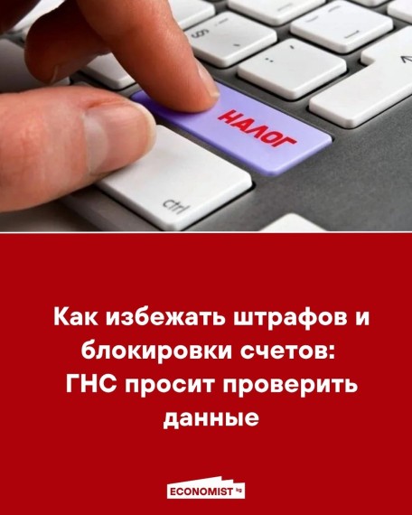 Как избежать штрафов и блокировки счетов: ГНС просит проверить данные