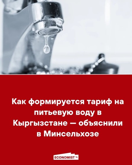 Как формируется тариф на питьевую воду в Кыргызстане - объяснили в Минсельзохе