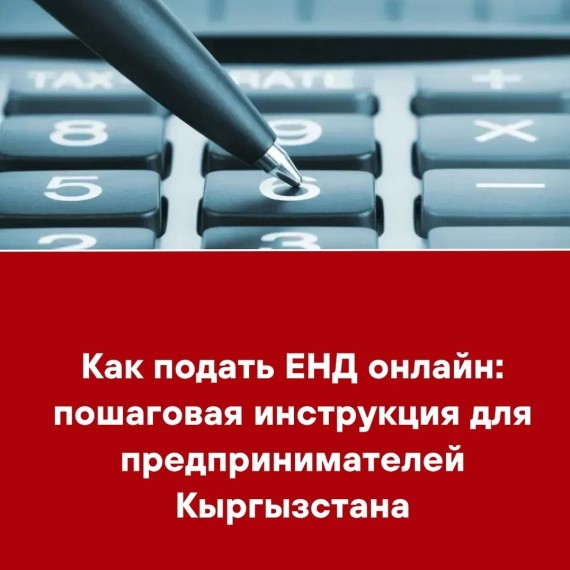 Как подать ЕНД онлайн: пошаговая инструкция для предпринимателей Кыргызстана 