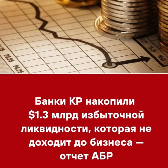 Банки КР накопили $1.3 млрд избыточной ликвидности, которая не доходит до бизнеса - отчет АБР